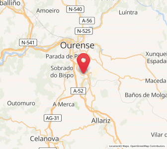 Map of Noalla, Galicia