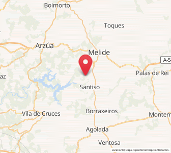 Map of Novela, Galicia