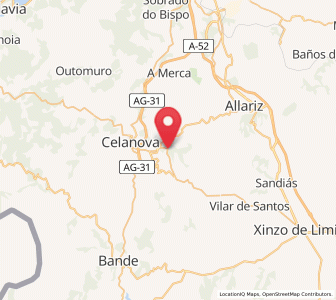 Map of O Castro, Galicia