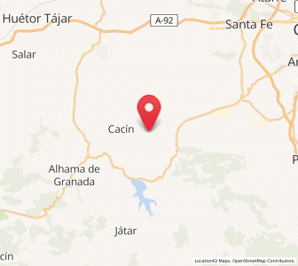 Map of Ochichar, Andalusia