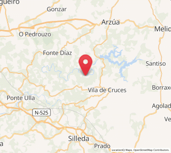 Map of Ollares, Galicia