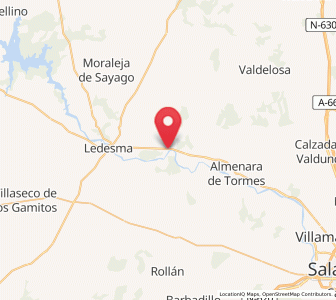 Map of Olmillos, Castille and León