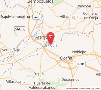 Map of Ontígola, Castille-La Mancha