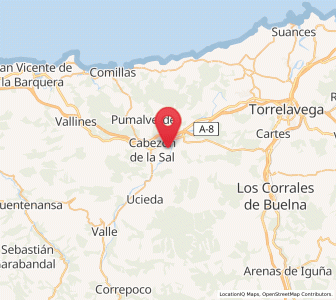 Map of Ontoria, Cantabria