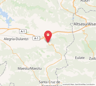 Map of Opakua, Basque Country