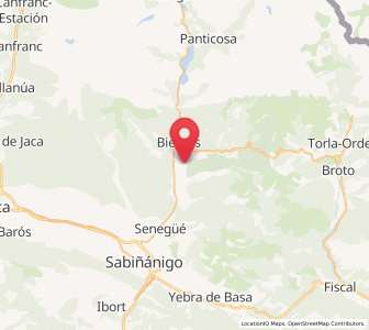 Map of Orós Alto, Aragon