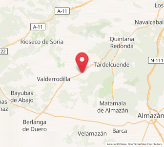 Map of Osona, Castille and León