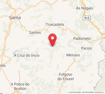 Map of Outonín, Galicia