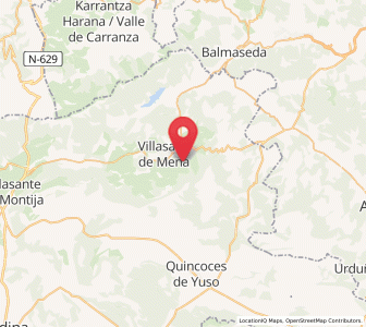 Map of Ovilla, Castille and León