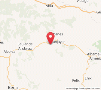 Map of Padules, Andalusia