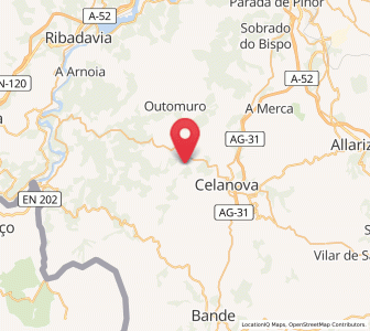 Map of Paizás, Galicia