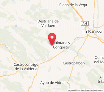 Map of Palacios de Jamuz, Castille and León