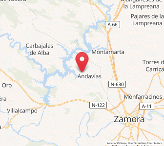 Map of Palacios del Pan, Castille and León