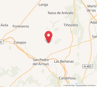 Map of Papatrigo, Castille and León