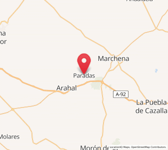 Map of Paradas, Andalusia
