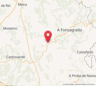 Map of Paradavella, Galicia