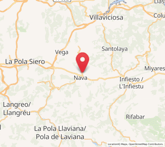Map of Paraes, Asturias