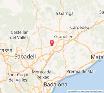 Map of Parets del Vallès, Catalonia