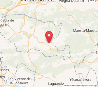Map of Páriza, Castille and León