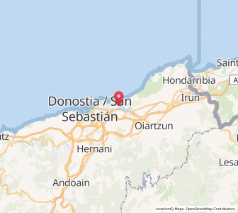 Map of Pasaia, Basque Country