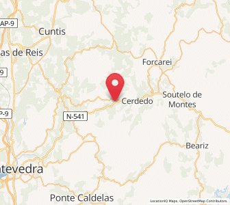 Map of Pedre, Galicia