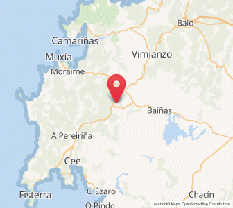 Map of Pedriña, Galicia