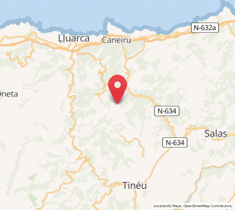 Map of Pena, Asturias