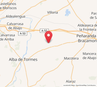 Map of Peñarandilla, Castille and León