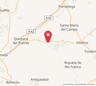 Map of Peral de Arlanza, Castille and León