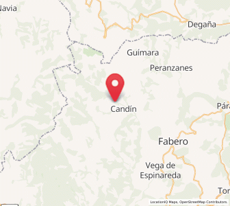 Map of Pereda de Ancares, Castille and León
