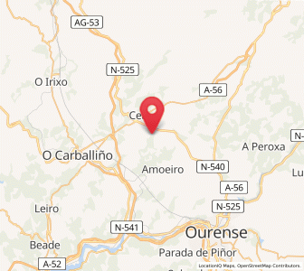 Map of Pereda, Galicia