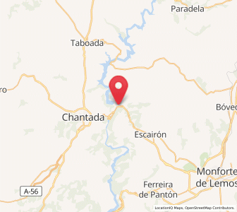 Map of Pesqueiras, Galicia