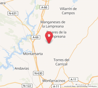 Map of Piedrahita de Castro, Castille and León