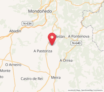 Map of Piñeiros, Galicia