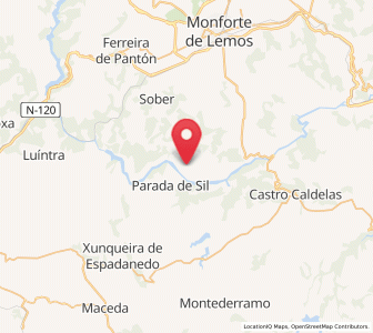 Map of Pinol, Galicia