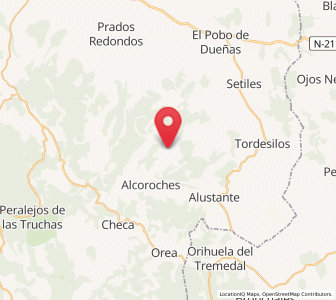 Map of Piqueras, Castille-La Mancha