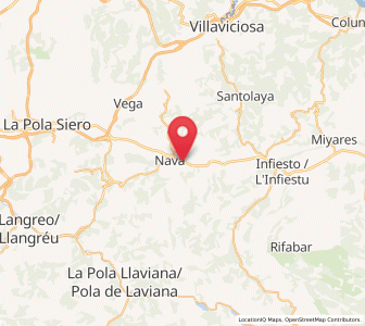 Map of Polanava, Asturias