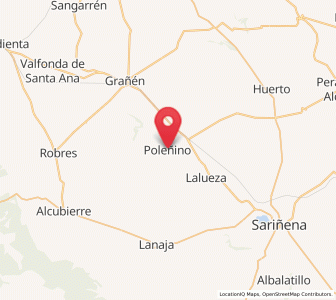 Map of Poleñino, Aragon