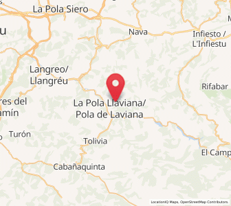 Map of Portillas, Asturias