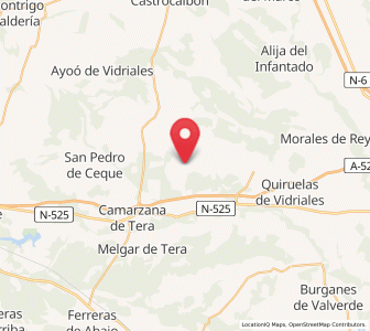 Map of Pozuelo de Vidriales, Castille and León