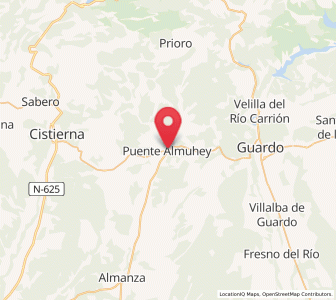 Map of Puente-Almuhey, Castille and León