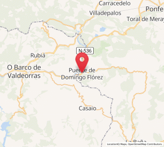 Map of Puente de Domingo Flórez, Castille and León