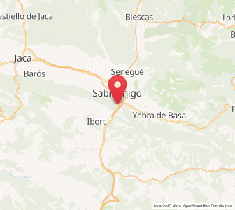 Map of Puente de Sabiñánigo, Aragon