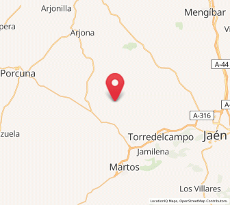 Map of Puente del Villar, Andalusia