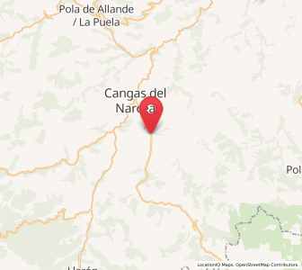 Map of Puenteciella, Asturias