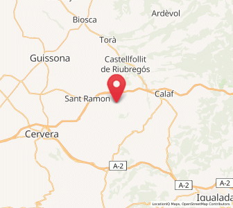 Map of Pujalt, Catalonia
