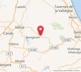 Map of Quatretonda, Valencia
