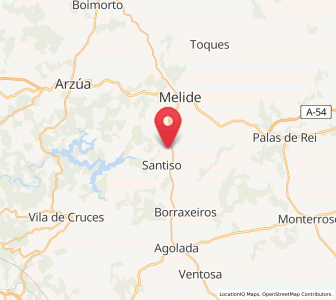 Map of Quinzán, Galicia