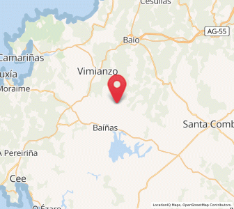 Map of Quitiande, Galicia