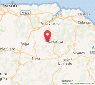 Map of Ralí, Asturias